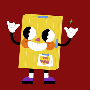 卡通铅笔形象欢乐登场