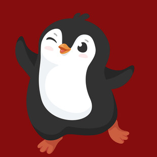 跳舞的可爱企鹅