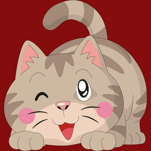 可爱萌趣的趴卧猫咪