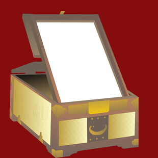 金色复古开启宝箱