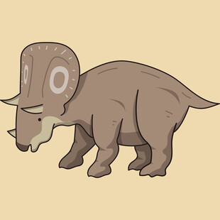 卡通三角龙形象展示