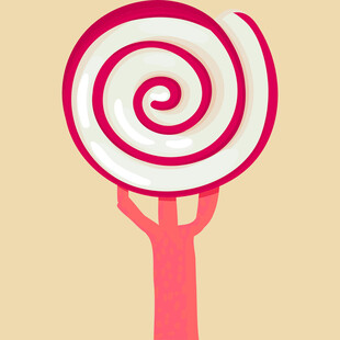 手持螺旋大棒棒糖