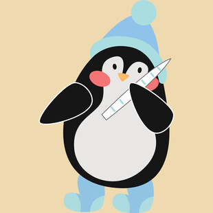 生病的小企鹅