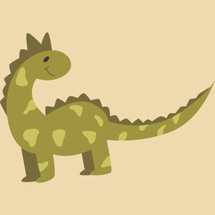 可爱卡通小恐龙形象
