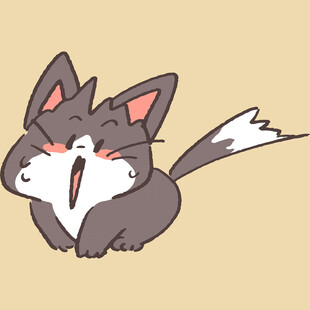 打哈欠的可爱小猫咪