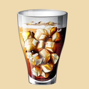 杯中爆米花配饮品