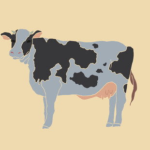 卡通奶牛形象