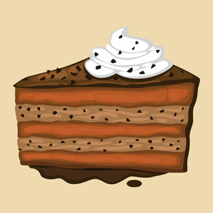 美味巧克力奶油多层蛋糕