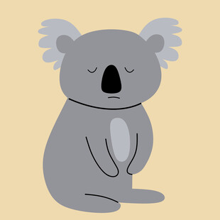 可爱考拉卡通形象