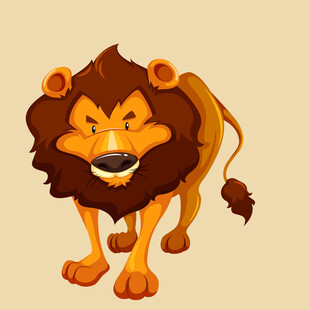 卡通雄狮形象
