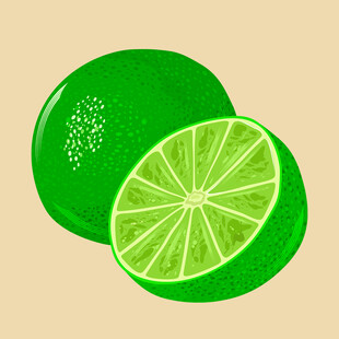 青柠切片图