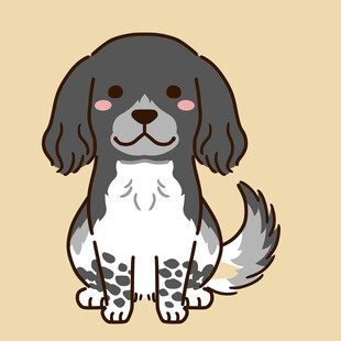 可爱斑点小狗卡通形象