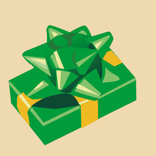 绿色精美礼品盒