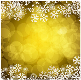 金色雪花背景图