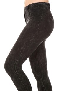 黑色花纹紧身女士打底裤