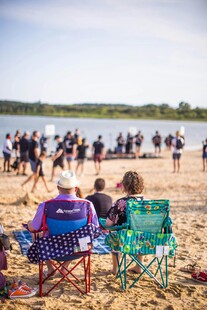 沙滩上的休闲时光