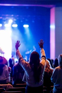 观众在演出中热情欢呼