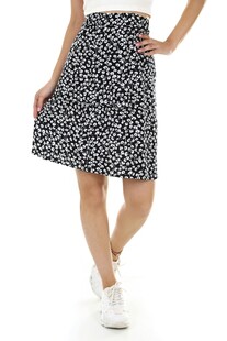 黑白花纹半身裙时尚展示