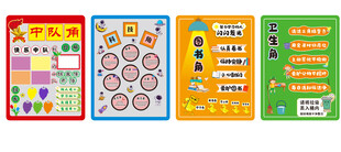 中队角科技角图书角卫生角太空人