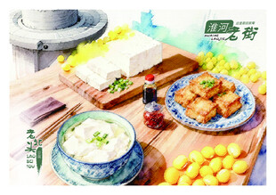 传统美味豆腐及豆制品展示