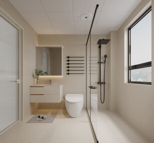 现代简约风格卫生间效果图
