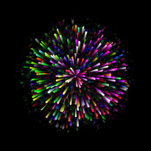 绚丽多彩烟花绽放