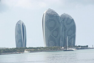 三亚三亚地标建筑海景风光