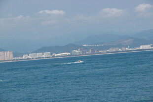 三亚海滨城市海景风光