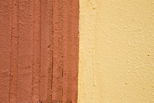 双色墙面纹理特写