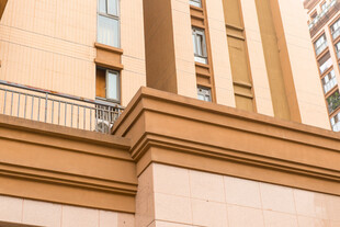 现代建筑外立面局部特写