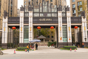 中式典雅小区大门景观