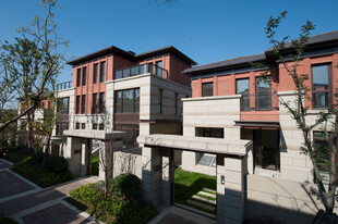 现代风格联排别墅景观