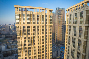 城市中的高层现代建筑