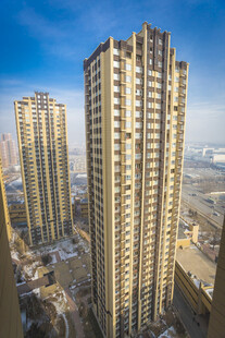 高层住宅小区俯瞰景观