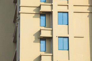 高层住宅外立面局部景观