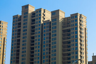 高层住宅楼外观景致