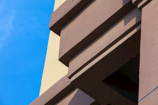 现代建筑外立面局部特写