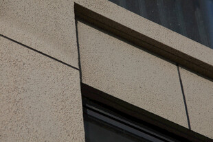 建筑外墙石材细节特写