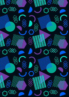 多彩几何抽象图案背景