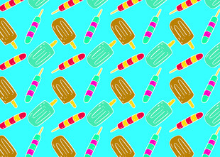 多彩冰淇淋图案背景