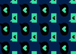 蓝绿几何图案背景纹理