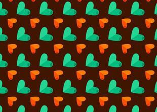 心形箭头图案无缝背景