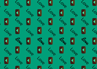 绿色背景重复图案纹理