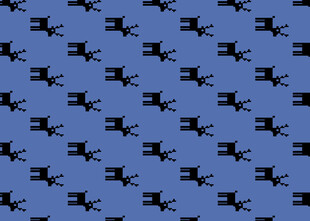 蓝色背景动物图案纹理