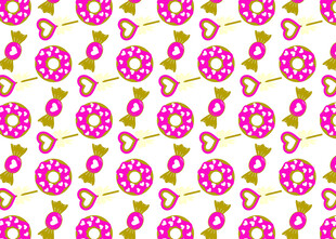 粉色甜甜圈图案背景