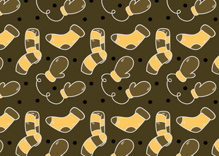 复古风袜子图案设计