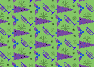 绿色背景的鱼图案纹理