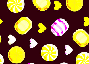 多彩糖果无缝图案背景