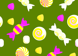 多彩糖果图案背景