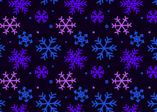 梦幻紫色雪花背景图案